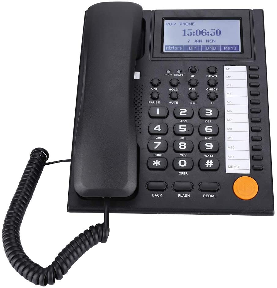 Wired Landline Phone with Speakerphone 