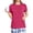 Hot Pink, variant on Post Arm Surgery Shirts for Women With Snap on Fasteners Short Sleeve Shirt Adaptive with Pocket Pullover for Recovery,Blue (XXL)