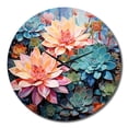thumbnail image 4 of Designart "Green Blue Succulent Charm IV" Floral Oversized Wall Clock, 4 of 5