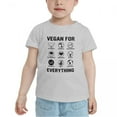 thumbnail image 2 of Vegan for Everything Cute Toddler T Shirts for Boys Girls (Gray, Youth XL), 2 of 5