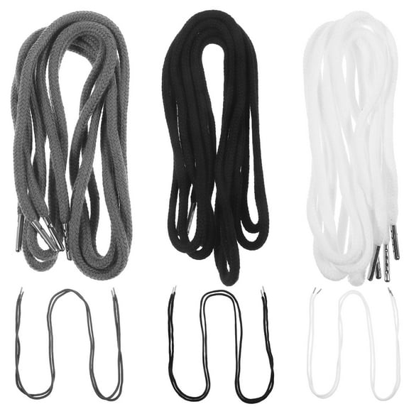 KALLORY 12-Pack Replacement Drawstring Cords for Sweatpants with Metal Tips, Assorted Colors, and Easy to Install