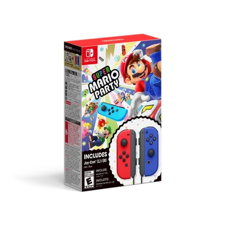 Super Mario Party + Red & Blue Joy-Con Bundle Packaging May Vary