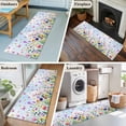 thumbnail image 5 of Spring Floral 2'x6' Runner Rugs for Hallway Kitchen Bedside Non Slip Washable, Butterflies Botanical Blue Ombre Entryway Rug Runners with Rubber Backing, Long Carpet Runner for Laundry Room, 5 of 8
