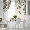 thumbnail image 4 of Christmas Blackout Curtains | Light Blocking Print Window Curtains, Xmas Botanical Pinecone Eucalyptus Leaves Rustic Thermal Insulated Window Drapes for Living Room Kitchen (2 Panels, 84"W x 45"L), 4 of 7