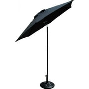 UlaREYoy Patio Shade Umbrella with Tilt (Black)