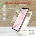 thumbnail image 6 of ExoGuard Case for iPhone 12, iPhone 12 Pro 6.1 inch Cover, Shockproof Scratch-Proof Full-Body Marble Protective Phone Case with Screen Protector Glass(Pink), 6 of 7