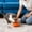 Orange, variant on Fmbmuo Cat Bowls Blue Non-Slip Plastic Large Capacity Dog Bowls, Bohemian Medium Whisker-Friendly Pet Bowls, Indoor/Outdoor Use