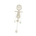 thumbnail image 4 of CarpNettore Bohemian Human Skeleton Tapestry Dorm Home Accent Macrame Woven Wall Hanging White, 4 of 9