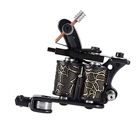 Vasadigitl Coil Tattoo Machine Professional Tattoo Motor Tattooing Shader & Liner Machine Gun Body Tattoo Machine Beginners Starters Black