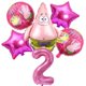 thumbnail image 3 of Juego de 6 globos de Bob Esponja y Patricio, globos de helio para fiesta de cumpleaños, suministros para fiesta de baby shower para niño y niña, 3 of 5