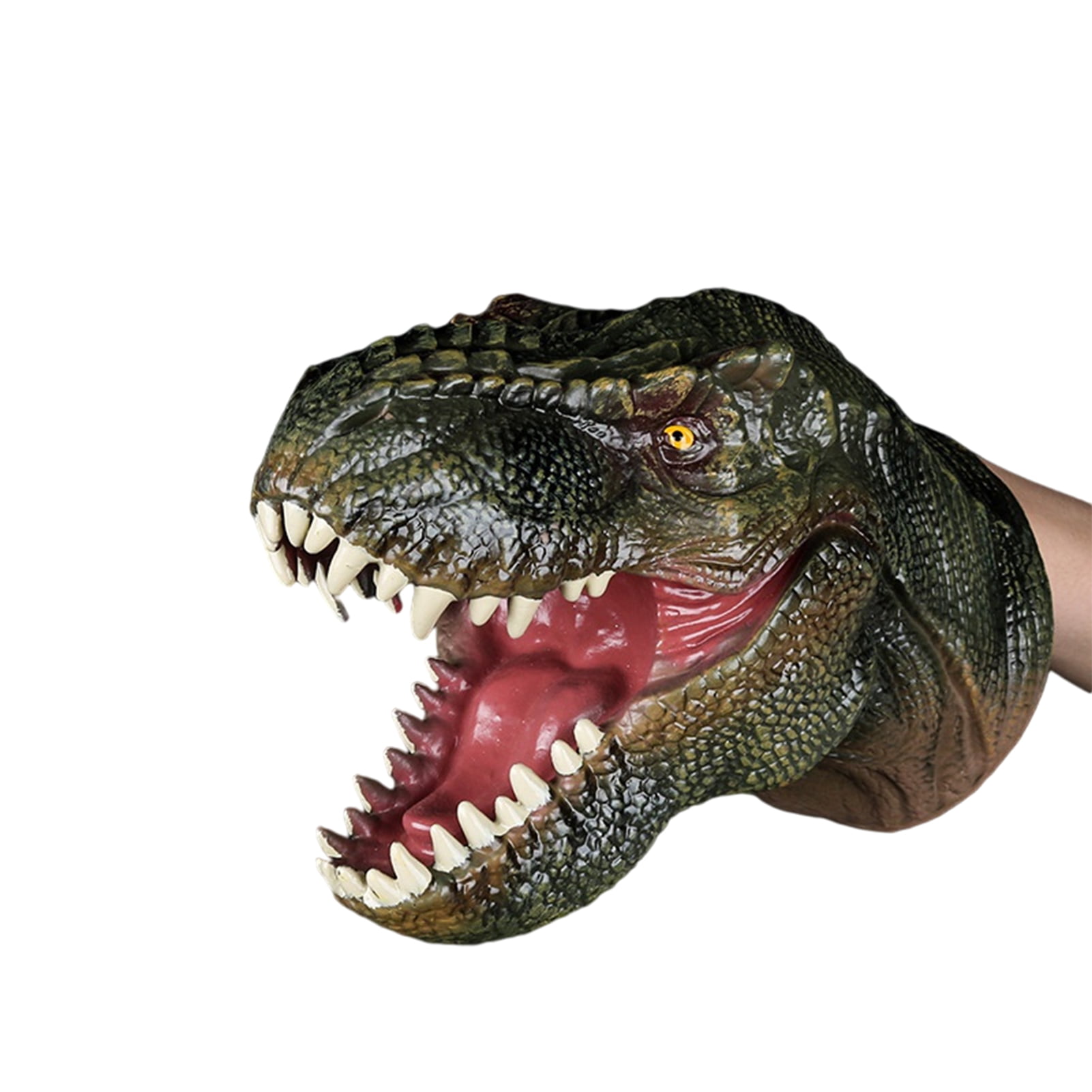 Wildlife Animal Hand Puppet Soft Dinosaur Mouth Deformation Birthday Toy Gift
