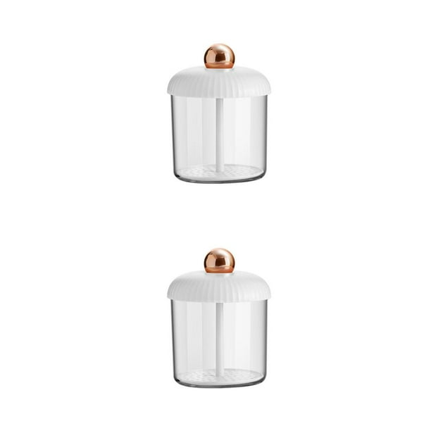 Kearding Fabricante de espuma Manual Limpiador facial Bubbler a mano Espumador Botella Herramientas Viaje Salón de belleza Regalos para Oro blanco 2piezas
