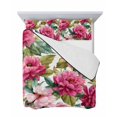 thumbnail image 7 of Pink Floral Twin XL Size Down Alternative Comforter,Lightweight Comforter Quilt Bedding Set with Pillow Shams Watercolor Flowers Leaves Plants Watercolor Bed Comforter Duvet Insert 68"x98", 7 of 7