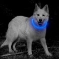 thumbnail image 2 of USB Rechargeable LED Dog Collar Glowing pet Dog Collar for Night Safety  Water Resistant Cuttable TPU Light Up Collars Fashion Light up Collar for Small Medium Large Dogs, 2 of 8