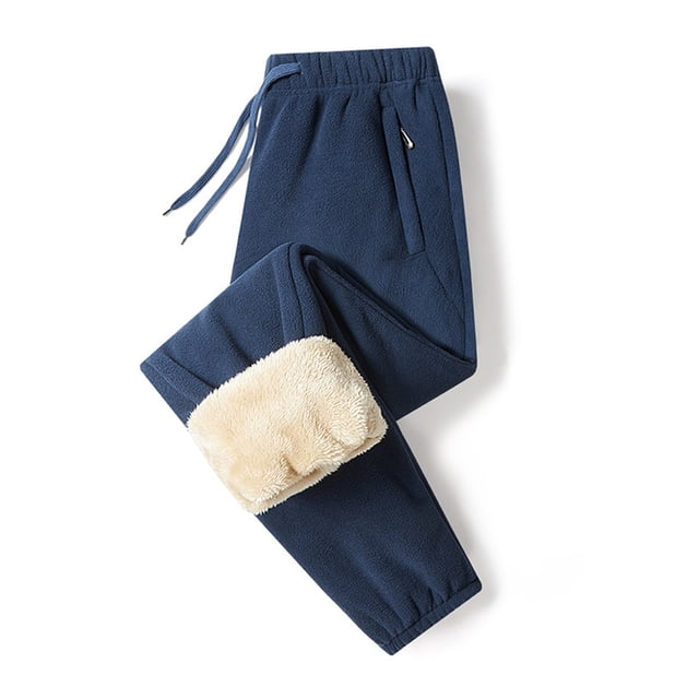 Womens Trousers, Womens Winter With Solid Color Plus Thick Fleece Home Warm Pants, Work Pants