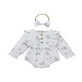 thumbnail image 1 of Bandeau à Manches Longues Imprimé Floral Bébé Fille, 1 of 8