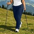 thumbnail image 2 of BVOFAR Plus Size Workout Pants for Women Lightweight Drawstring Joggers with Zipper Pockets Stretchy Outdoor Trousers Running Sports Athletic Pant Navy XXXL, 2 of 8