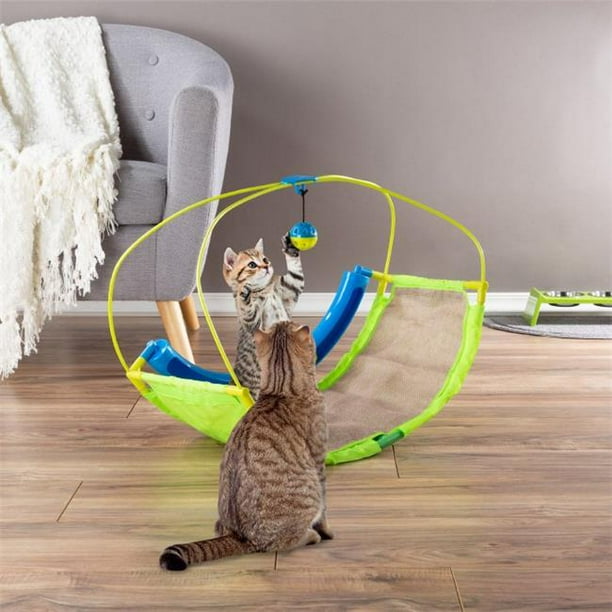 petmaker interactive cat toy rocking activity mat swing playing