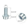 thumbnail image 2 of M10x25mm Flanged Socket Head Screws, 5 Pack 8.8 Grade Carbon Steel Flange Bolts, 2 of 5