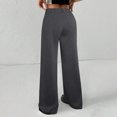 thumbnail image 6 of Women's High Waisted Wide Leg Sweatpants Casual Jogger Pants for Relaxed and Sporty Everyday Use,Dark Gray,S, 6 of 6
