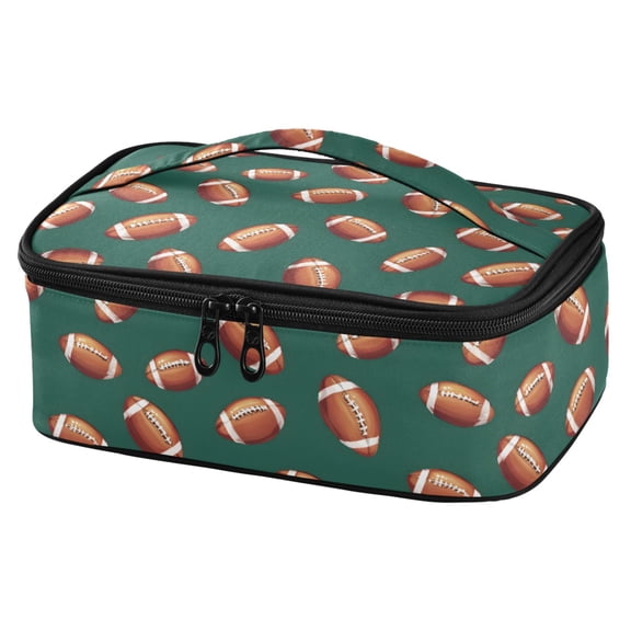 ALAZA Footballs-f1 Lunch Box Insulated Cooler Tote Bag Reusable School Picnic Travel Office