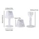 thumbnail image 3 of Xihbxyly Lámpara de Escritorio de Cristal, Luz Led Regulable, Elegante Diseño de Cristal Acrílico, Moderna Decoración de Mesita de Noche, Luz Blanca Suave, Protección Ocular, Tamaño Pequeño, 1 Pieza, 3 of 5