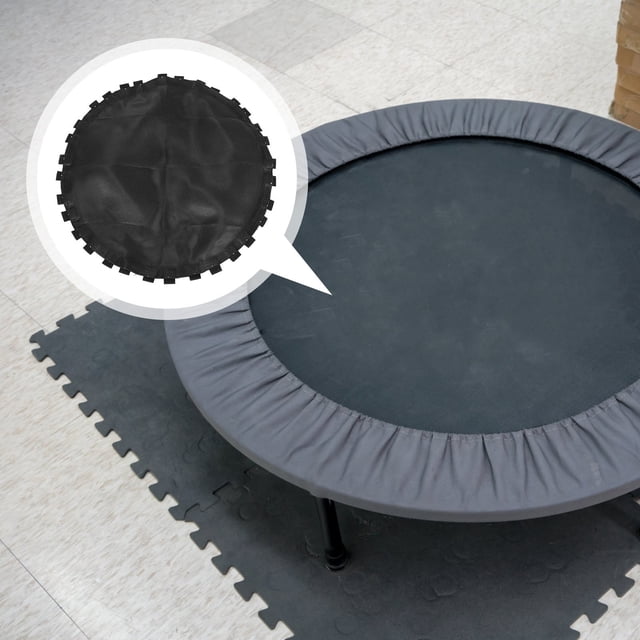 USHOBE Coussin de Remplacement pour Trampoline Noir Housse de Protection Ronde 1Ensemble