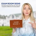thumbnail image 5 of 6" X4" Exam Room 3 Sign- Tactile Graphics Grade 2 Braille Text | Modern Utility Wall Mount ADA Compliant Plastic Signs For Schools, Offices, Businesses, Apartments & Restaurants, 5 of 7