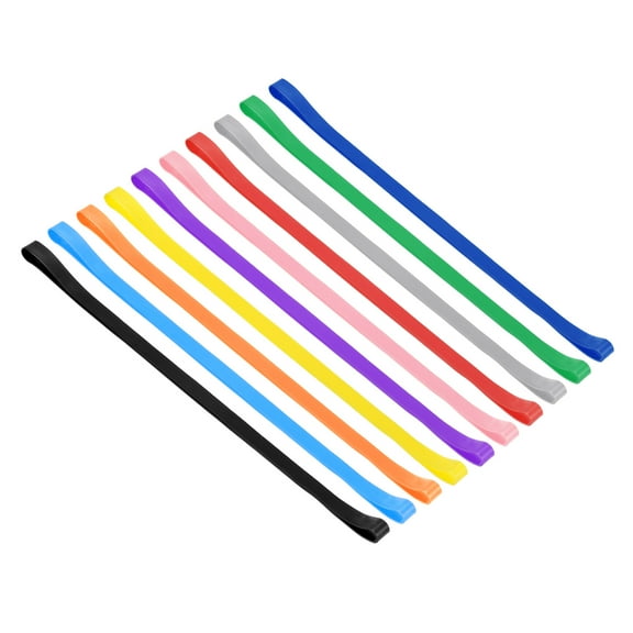 Uxcell Towel Bands, 10 Pack Elastic Beach Towel Strap for Pool and Cruise Chairs, Multicolor