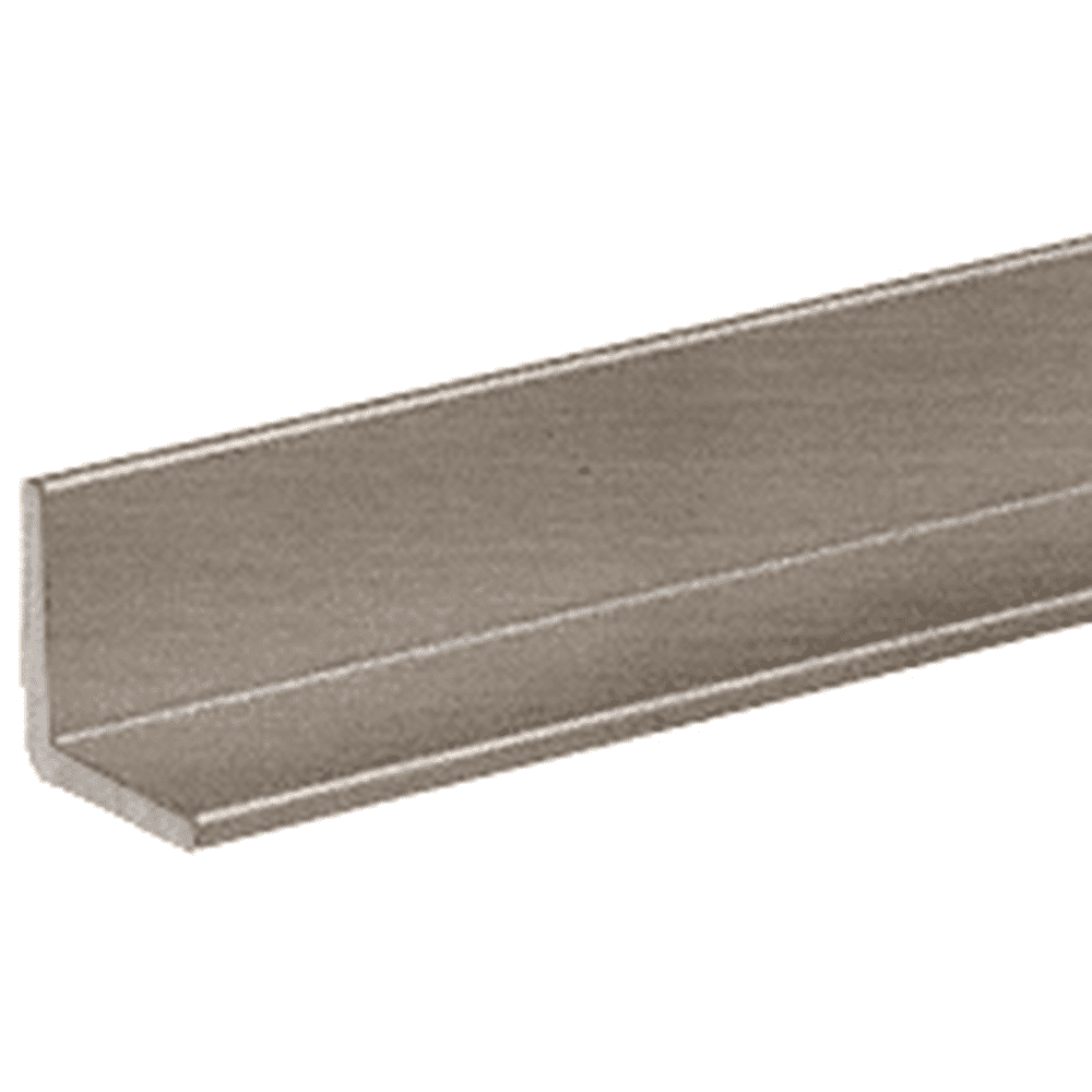 CRL D1628BN Brushed Nickel 3/4" Aluminum Angle Extrusion 144" Stock