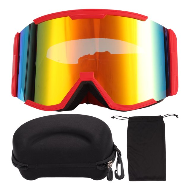 Skiing Protection Goggles, Ski Goggles Oversized OTG Design Anti Fog Air Flow System For Snowboarding ANGGREK Otros
