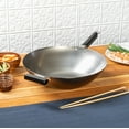 thumbnail image 5 of JOYCE CHEN Professional Series 14-Inch Carbon Steel Wok with Phenolic Handles, 5 of 8