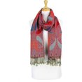 thumbnail image 2 of shiyou-Paskmlna Châle Réversible Paisley Pashmina Couleurs Élégantes, 2 of 4