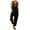 Black, variant on Overalls For Women Floral Embroidery Jumpsuits for Women Casual Denim Overalls with Pockets,White