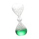 thumbnail image 5 of Reloj de arena de burbujas hecho a mano, novedoso, de entretenimiento, de cristal, con temporizador de movimiento líquido. Verde, 5 of 9