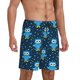 thumbnail image 2 of Fotbe Blue Owl Pantalones Cortos de Pijama para Hombre, Ropa de Dormir, Pantalones de Pijama Cortos para Hombre-Small, 2 of 6