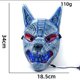 thumbnail image 2 of Máscara LED de hombre lobo (rojo), plástico duro de alta calidad, máscara LED, luz de neón, diversión aterradora, 2 of 5