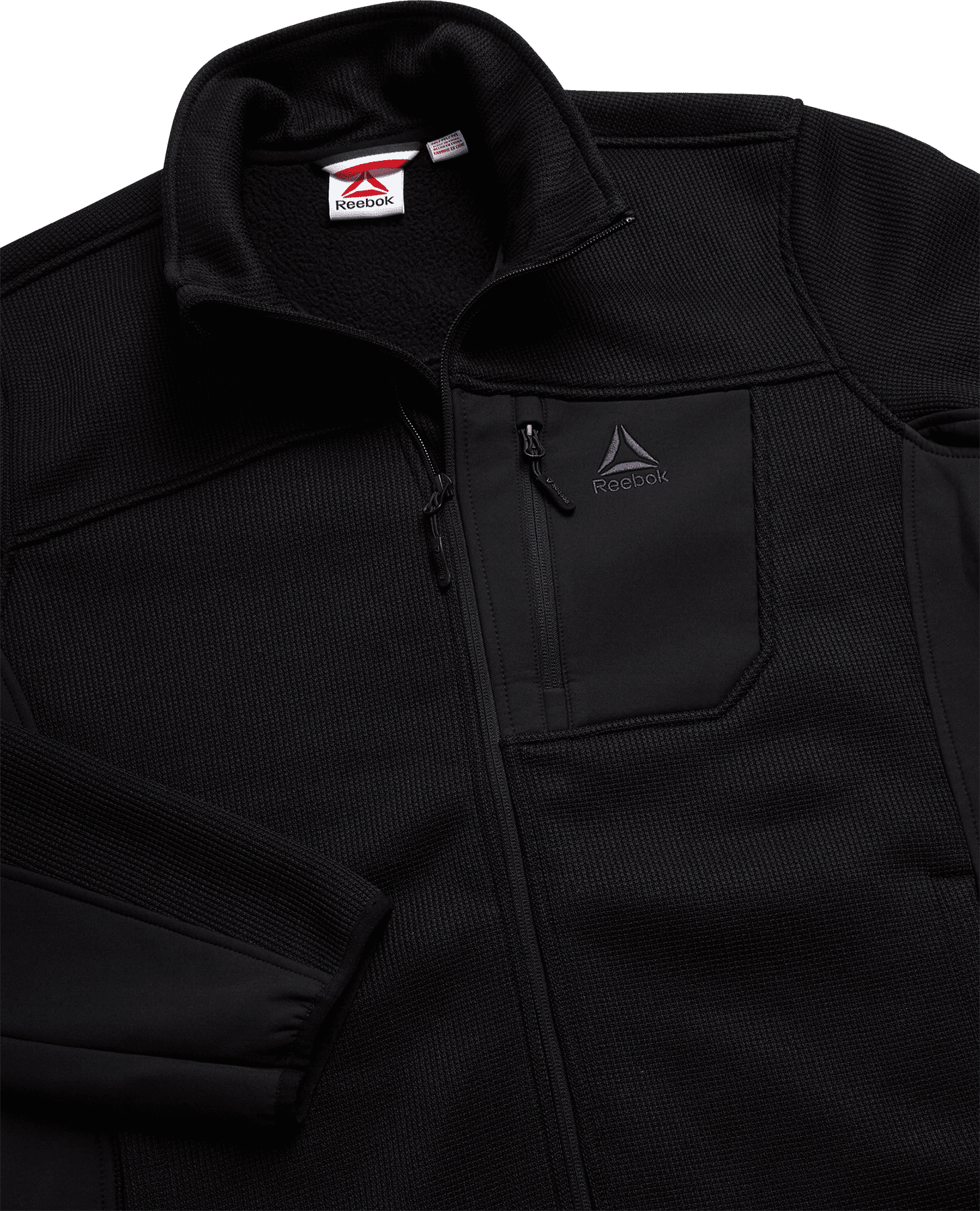 Reebok Men's and Big Men's Textured Fleece Jacket, Sizes S-3XL