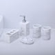 thumbnail image 3 of 5x Juego De Accesorios De Tocador De Baño Para Tocador De Baño Encimera Hotel White Sunnimix Plato de jabón de baño, 3 of 7
