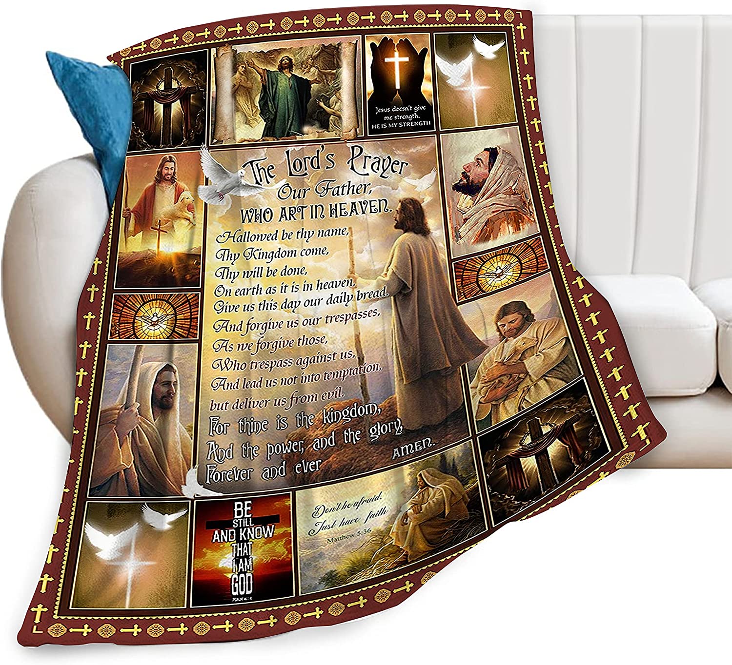Jesus Christ Blanket Christian Religious Faith Blanket Christian