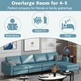 thumbnail image 6 of Costway Modular 4 Seat Convertible Sofa w/ Reversible Chaise & 2 USB Ports Blue, 6 of 10