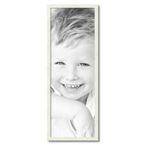 ArtToFrames 13" x 37" White Picture Frame, 13x37 inch White Wood Poster Frame (WOM-5140)