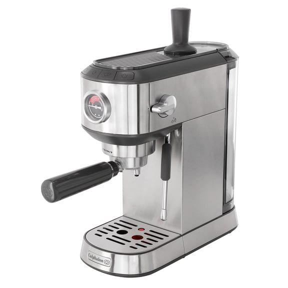 Calphalon Miniatura Compact Espresso Machine and Milk Frother in Silver