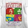 thumbnail image 2 of Led Zeppelin Band Members Women's White Crew Neck Short Sleeve Tee-Medium, 2 of 5