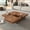 Walnut, variant on 39.4" Square Coffee Table with Storage, Wood Veneer Coffee Table with Sliding Top, Modern Coffee Tables for Living Room, Walnut