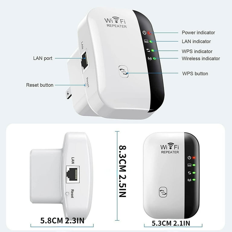 JGOO WiFi Extender Amplifier, Signal Booster for 30 Devices JGOO WiFi Extender Amplifier, Signal Booster for 30 Devices