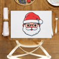thumbnail image 3 of Merry Christmas Placemats, Cartoon Style Stylish Santa Claus Cute Fade-Resistant Welcome Doormat, Heat-Resistant Durable Washable Christmas Front Porch Decor, for Office Home, 3 of 5