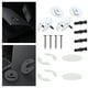 thumbnail image 3 of Soporte de pared para tableta con rotación de 90 grados, soporte para tableta, almacenamiento trasero para computadora portátil blanco, 3 of 9