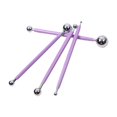 thumbnail image 1 of Abbracc 4 Pcs Outils de Pointillage pour Stylet Boule Argile Sculpture Deux Extrémités violet, 1 of 9