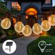 thumbnail image 4 of Cadena de lámpara Tomshine Solar Powered G40 LED String Lights 7.62m / 25ft 25 enchufes con un total de 27 bombillas Blanco cálido IP45 Resistente al agua Interior al aire libre Luz colgante de hadas Tomshine Cadena de lámpara, 4 of 7